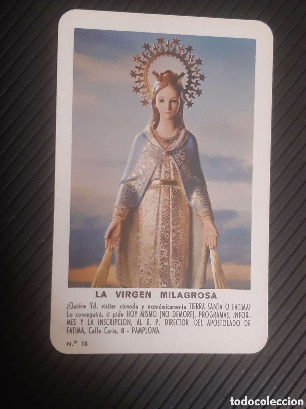 Coleccionismo calendarios: Calendario fournier La Virgen Milagrosa 1968
