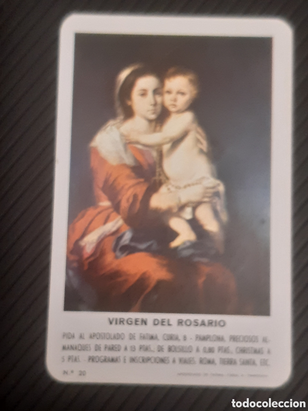 Coleccionismo calendarios: Calendario fournier Virgen del Rosario 1970