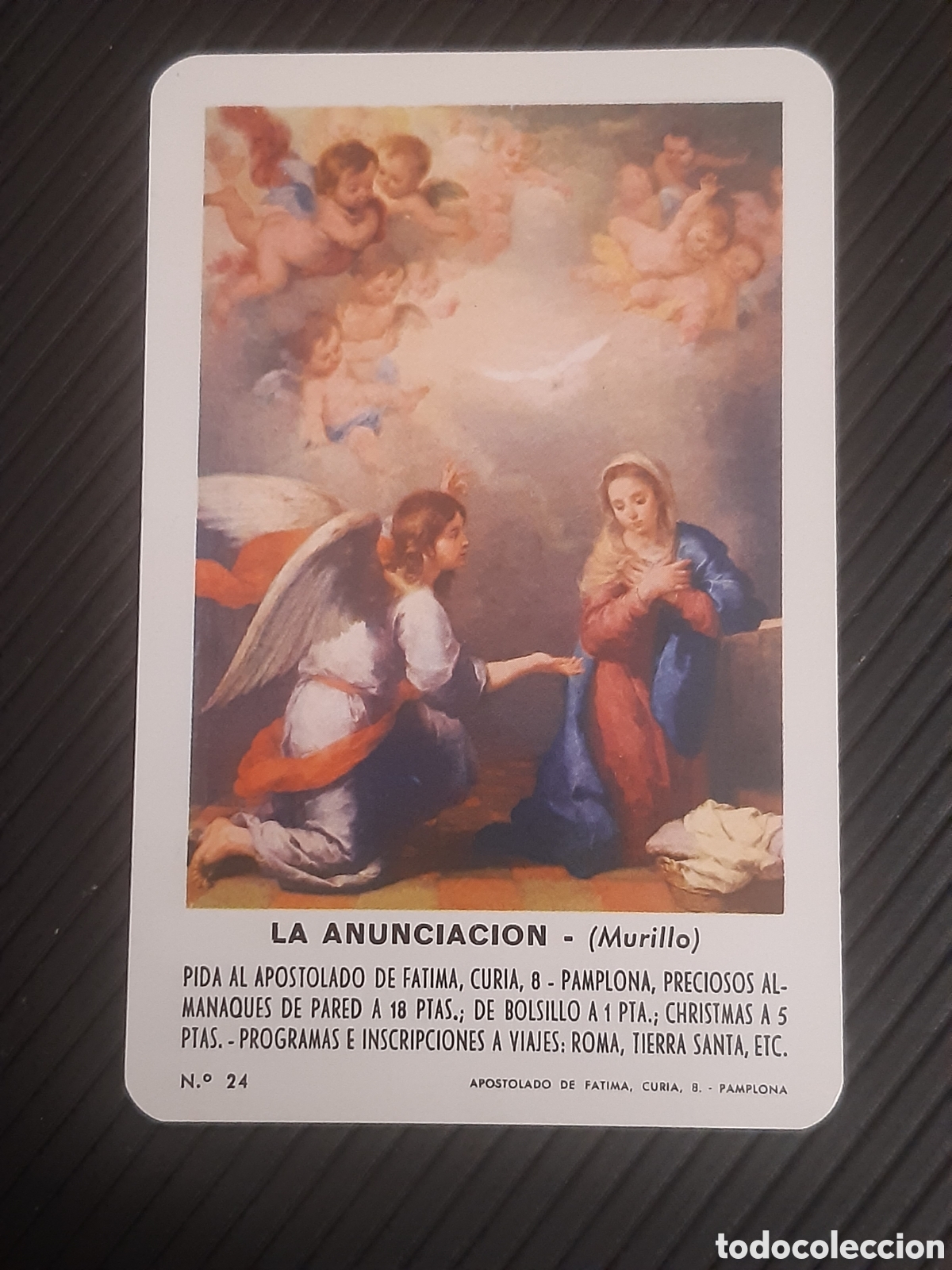 Coleccionismo calendarios: Calendario fournier La Anunciaci&oacute;n 1973