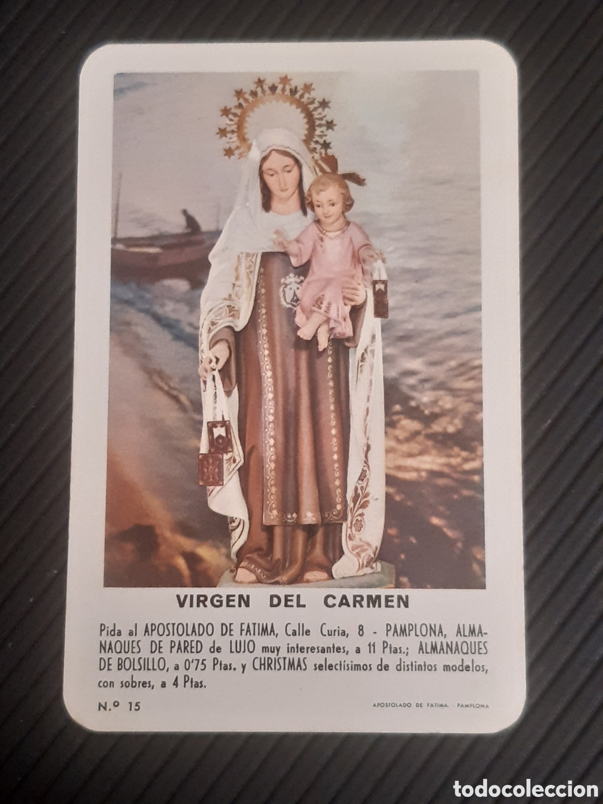 Coleccionismo calendarios: Calendario fournier Virgen del carmen 1966