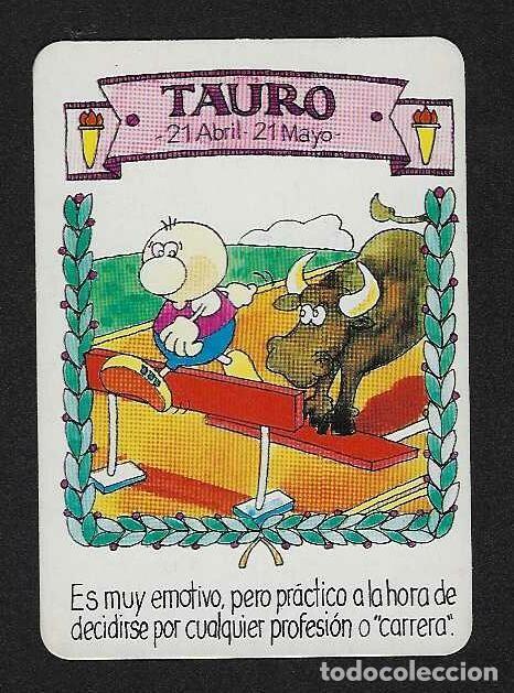 Coleccionismo calendarios: CALENDARIO DE BOLSILLO A&Ntilde;O 1993 HOR&Oacute;SCOPO - TAURO - VER FOTO REVERSO