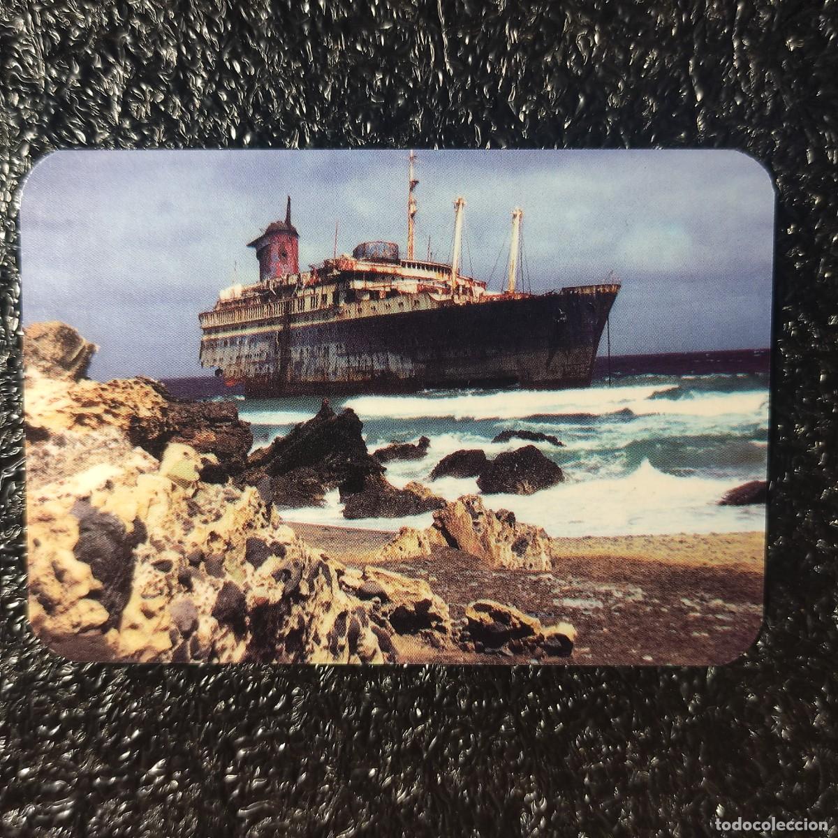 Coleccionismo calendarios: CALENDARIO DE BOLSILLO . Barco Lujo SS America ENCALLADO * Playa de Garcey *2006 Fuerteventura ** T4