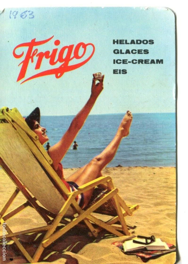 Collectionnisme Calendriers: CALENDARIO DE BOLSILLO, HELADOS FRIGO, 1963