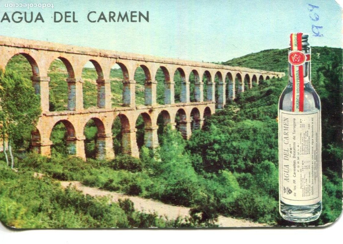 Collectionnisme Calendriers: CALENDARIO DE BOLSILLO a&ntilde;o 1964 LABORATORIOS AGUA DEL CARMEN (PP. Carmelitas Descalzas de Tarragona)