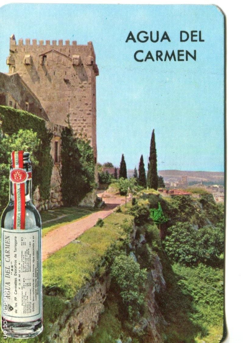 Collezionismo Calendari: CALENDARIO DE BOLSILLO a&ntilde;o 1965 LABORATORIOS AGUA DEL CARMEN (PP. Carmelitas Descalzas de Tarragona)