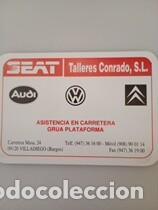 Coleccionismo calendarios: Calendario 1996 Publicidad TALLERES CONRADO SEAT RADIO TAXI BURGOS