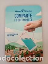 Coleccionismo calendarios: Calendario 2018 Publicidad MANOS UNIDAS