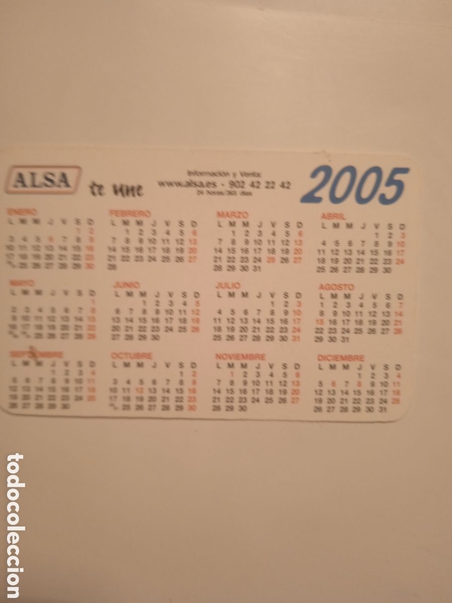 Coleccionismo calendarios: CALENDARIO ALSA 2005 - Foto 2