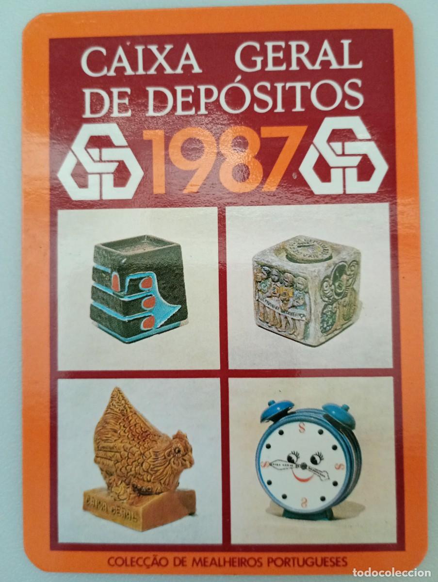 Coleccionismo calendarios: Calendario Portugal 1987 Publicidad CAIXA GERAL DE DEP&Oacute;SITOS