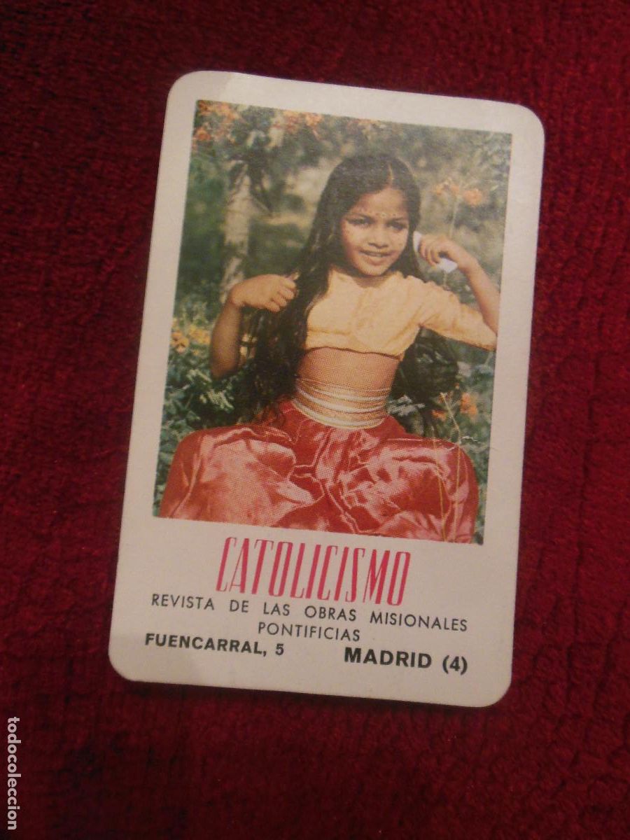 Colecionismo Calend&aacute;rios: 1963 CATOLICISMO REVISTA DE LAS OBRAS MSIONALES PONTIFICIAS MADRID CALENDARIO DE FOURNIER