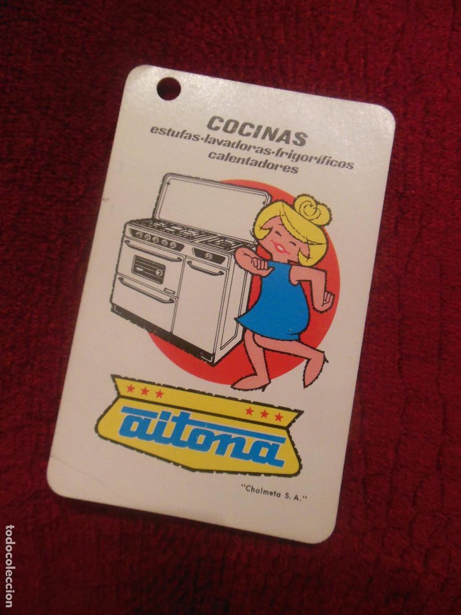 Colecionismo Calend&aacute;rios: 1965 COCINAS ESTUFAS LAVADORAS FRIGORIFICOS CALENTADORES AITONA CHALMETA SA CALENDARIO DE FOURNIER