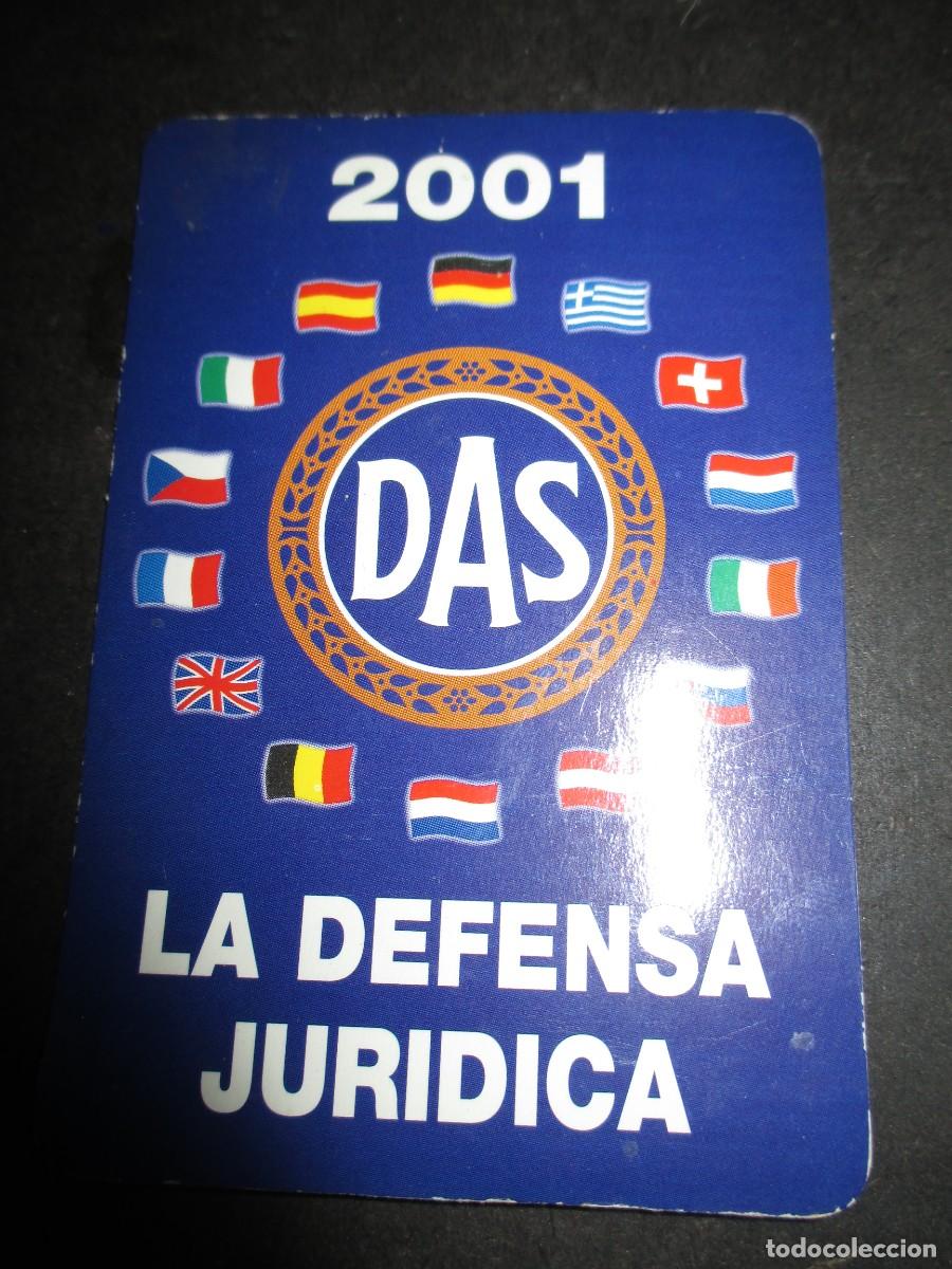 Coleccionismo calendarios: 786- Calendario de bolsillo DAS Defensa Jur&iacute;dica 2001 - &iexcl;Excelente estado!