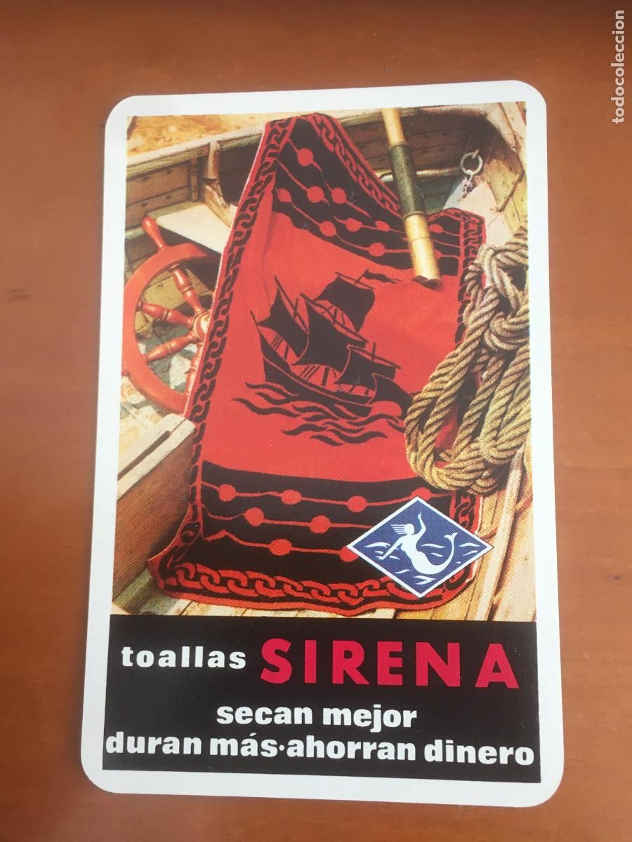 Coleccionismo calendarios: fournier toallas sirena 1967 calendario original