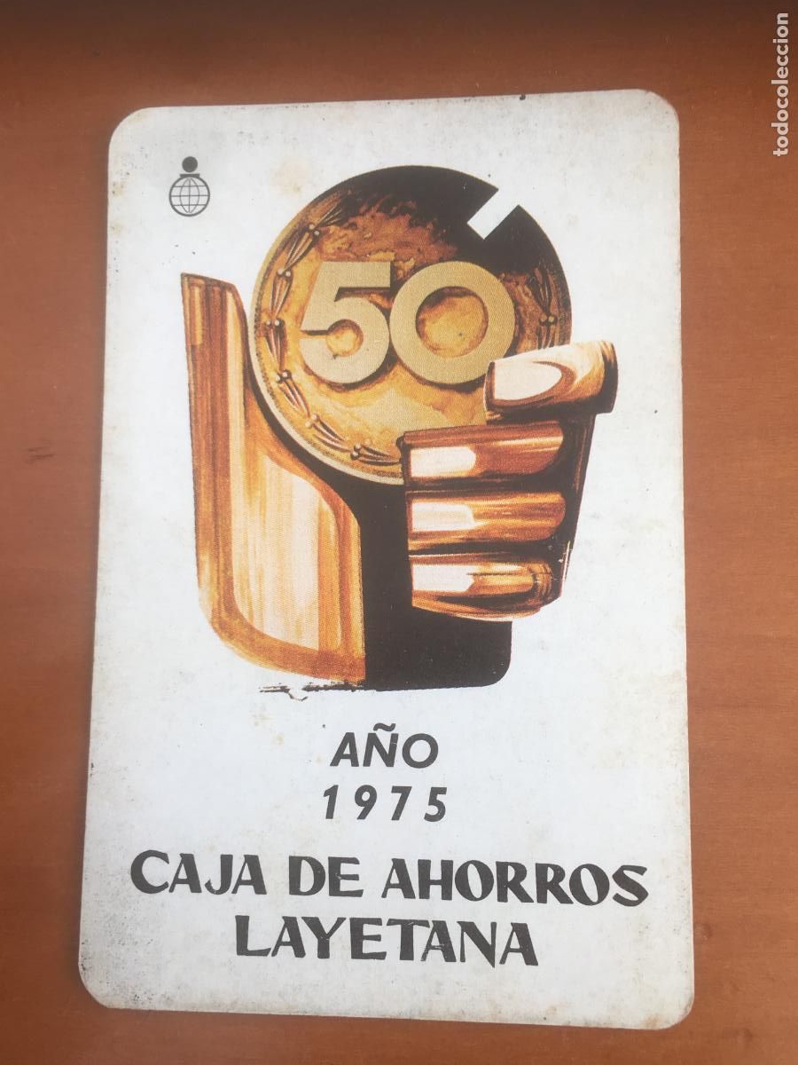 Coleccionismo calendarios: fournier caja ahorros layetana 1975 calendario original
