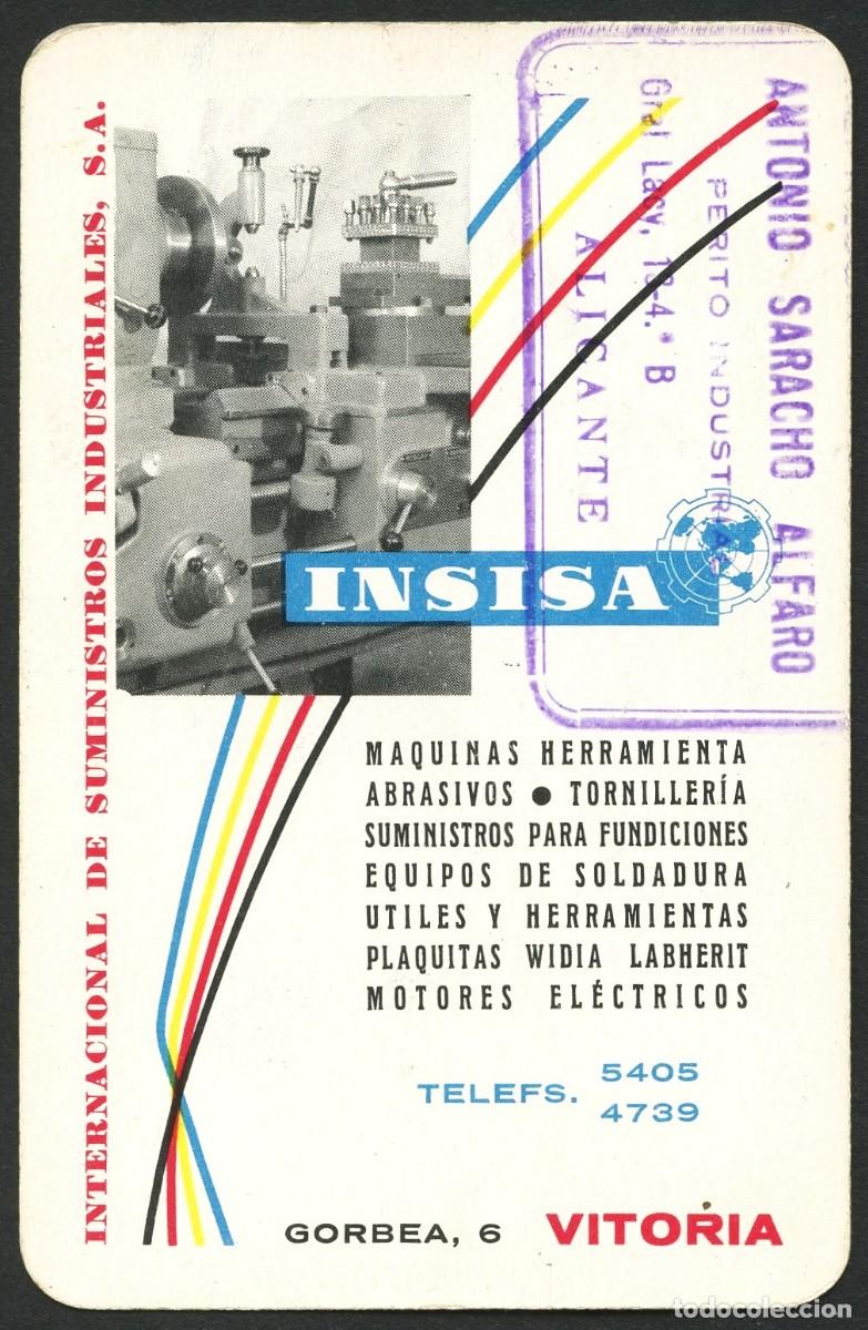 Colecionismo Calend&aacute;rios: CALENDARIO DE BOLSILLO, SUMINISTROS INSISA, 1960, H. FOURNIER
