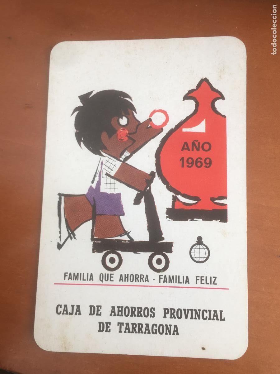 Coleccionismo calendarios: fournier caja ahorros provincial tarragona 1969 calendario original
