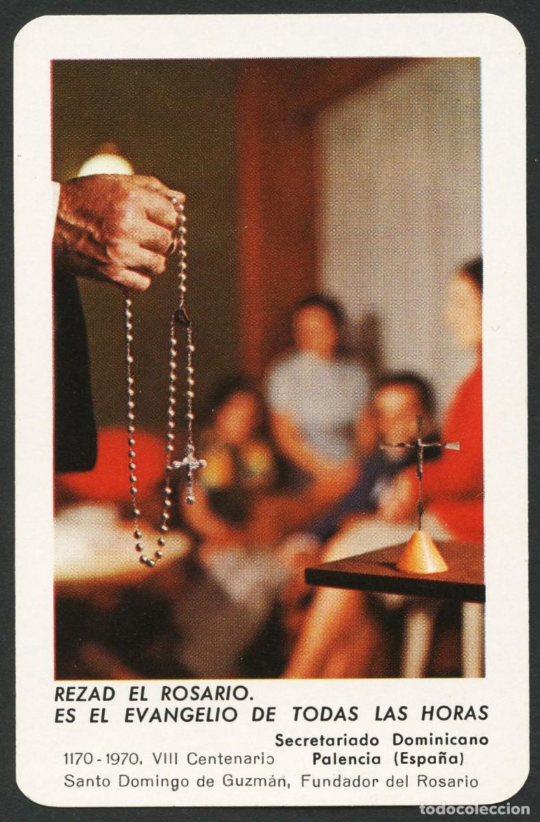 Colecionismo Calend&aacute;rios: CALENDARIO DE BOLSILLO, REZAD EL ROSARIO, H. FOURNIER, 1970