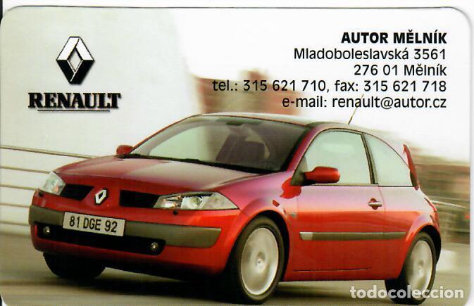 Coleccionismo calendarios: CALENDARIO DE BOLSILLO DE REP. CHECA - A&Ntilde;O 2003 - RENAULT