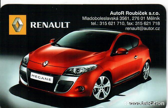 Coleccionismo calendarios: CALENDARIO DE BOLSILLO DE REP. CHECA - A&Ntilde;O 2009 - RENAULT