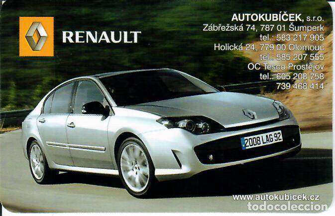 Coleccionismo calendarios: CALENDARIO DE BOLSILLO DE REP. CHECA - A&Ntilde;O 2009 - RENAULT