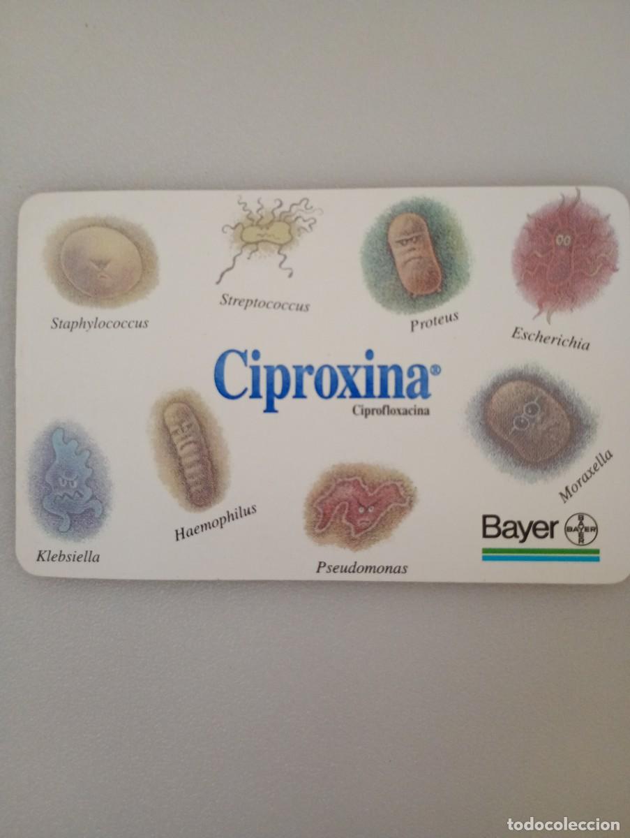 Coleccionismo calendarios: Calend&aacute;rio Portugal 1997 Publicidad CIPROXINA BAYER