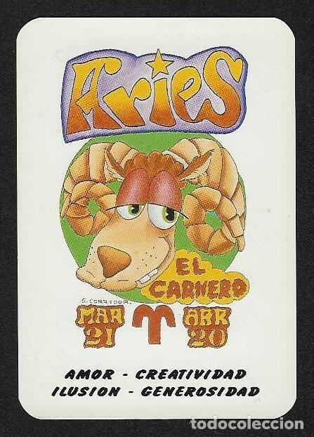 Coleccionismo calendarios: CALENDARIO DE BOLSILLO SERIE EDIJAR A&Ntilde;O 1995 HOR&Oacute;SCOPO - ARIES - VER FOTO REVERSO