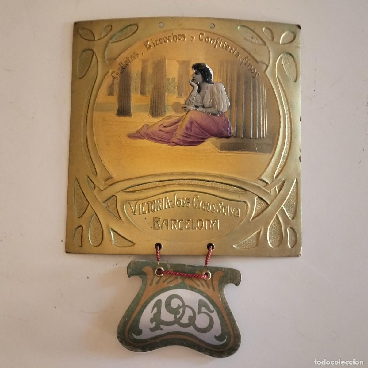 Colecionismo Calend&aacute;rios: CALENDARIO ORIGINAL 1905. MODERNISTA PUBLICIDAD . EXCELENTE ESTADO. 120 A&Ntilde;OS DENTRO DE UNA CAJA.