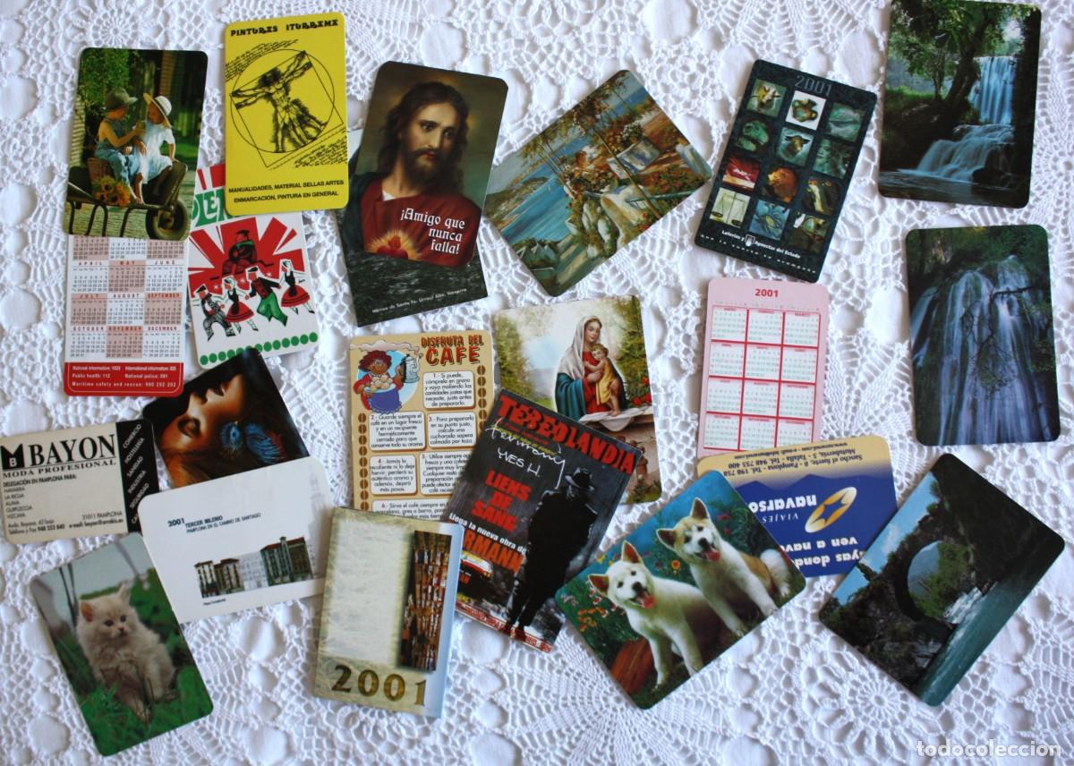 Colecionismo Calend&aacute;rios: 22 CALENDARIOS DIFERENTES A&Ntilde;O 2001