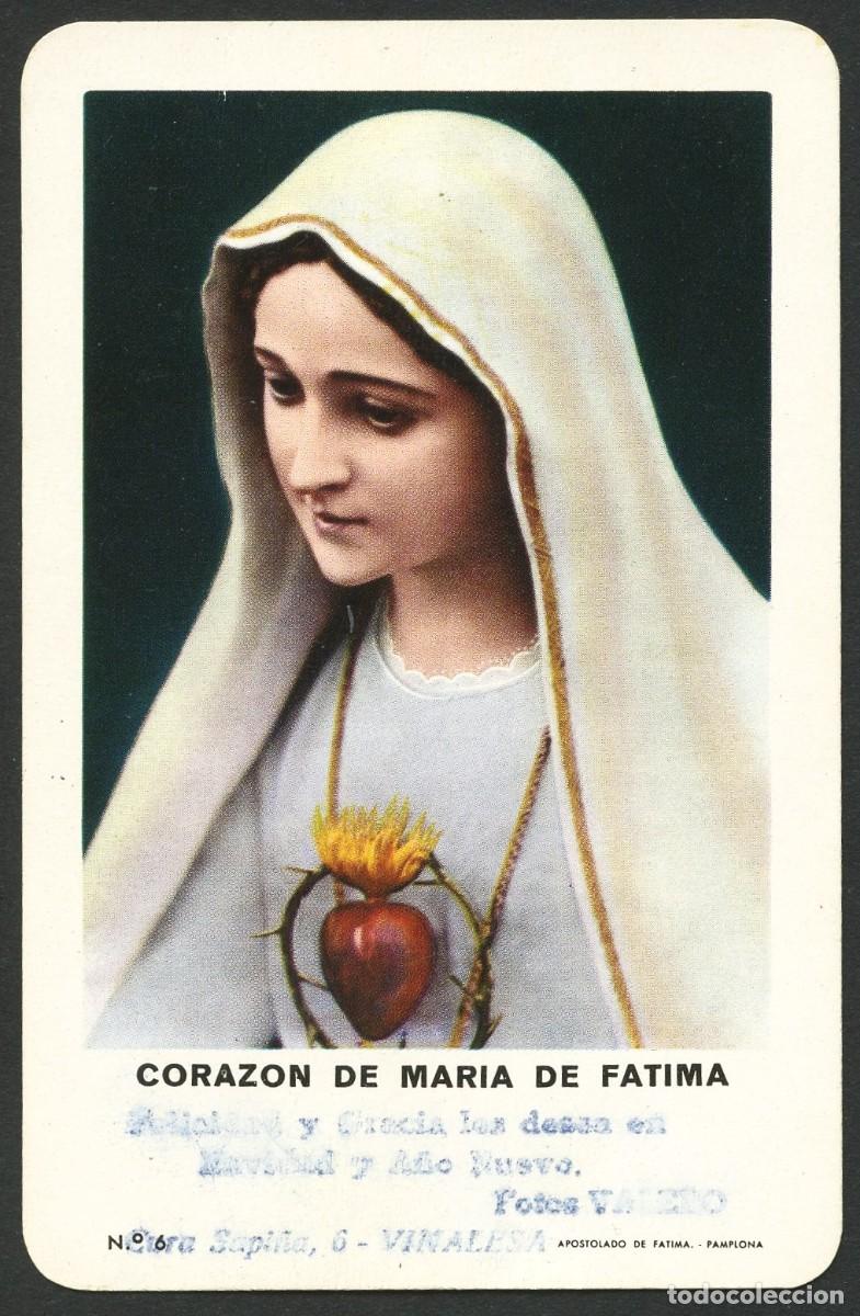 Collectionnisme Calendriers: CALENDARIO DE BOLSILLO, CORAZ&Oacute;N DE MARIA DE FATIMA, H. FOURNIER, 1965