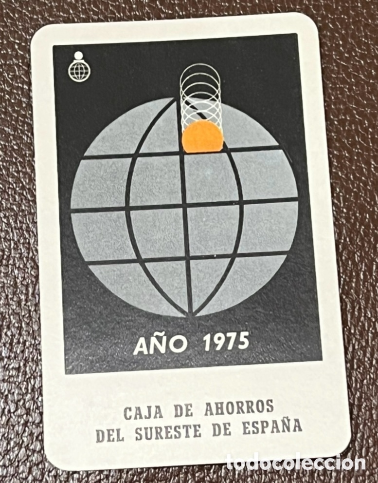 Coleccionismo calendarios: Calendario de bolsillo. Caja de Ahorros del Sureste de Espa&ntilde;a. Fournier. 1975.