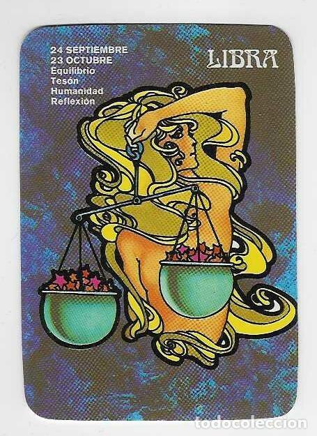 Coleccionismo calendarios: CALENDARIO DE BOLSILLO DE SERIE A&Ntilde;O 1980 HOR&Oacute;SCOPO - LIBRA - TURRONES TECLO - VER FOTO REVERSO
