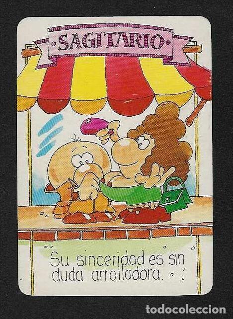 Coleccionismo calendarios: CALENDARIO DE BOLSILLO DE SERIE A&Ntilde;O 1990 HOR&Oacute;SCOPO - SAGITARIO - SIN PUBLICIDAD - VER FOTO REVERSO