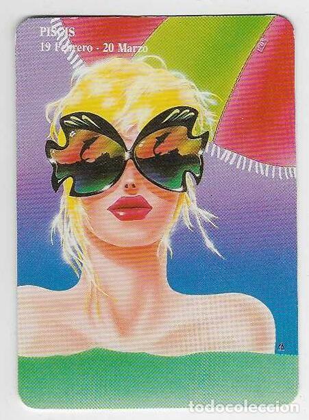 Coleccionismo calendarios: CALENDARIO BOLSILLO DE SERIE A&Ntilde;O 1993 HOR&Oacute;SCOPO - PISCIS - CHICA -SIN PUBLICIDAD - VER FOTO REVERSO