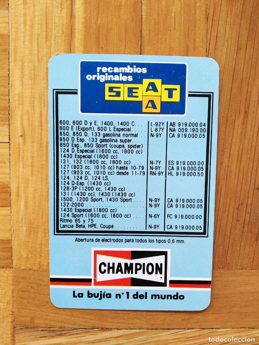 Collectionnisme Calendriers: CALENDARIO FOURNIER SEAT CHAMPION RECAMBIOS ORIGINALES A&Ntilde;O 1980 VER FOTOS