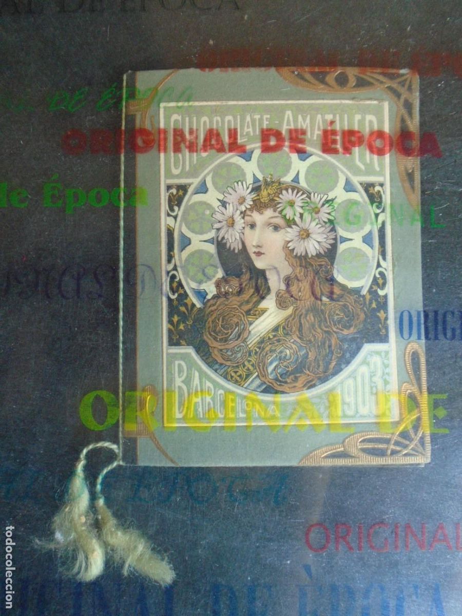 Coleccionismo calendarios: (CA-1211B)CALENDARIO MODERNISTA DE BOLSILLO CHOCOLATE AMATLLER A&Ntilde;O 1903