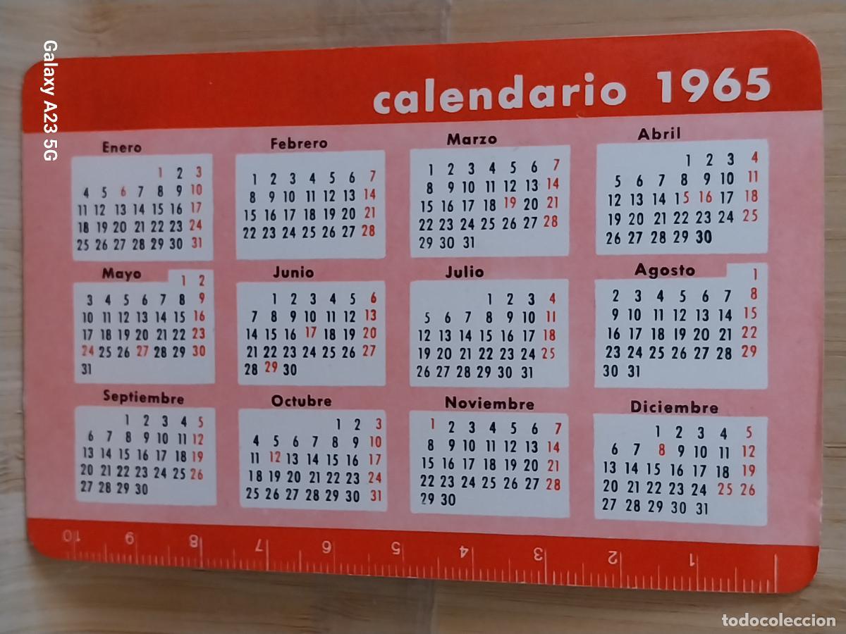 Coleccionismo calendarios: VIRGEN MARIA AUXILIADORA CALENDARIO 1965 ORIGINAL 11.3X7.3CMS