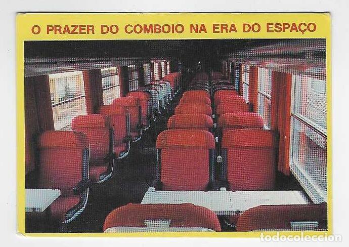 Coleccionismo calendarios: CALENDARIO DE BOLSILLO PORTUGAL A&Ntilde;O 1987 TRENES - CAMINOS DE HIERRO PORTUGUESES - VER FOTO REVERSO