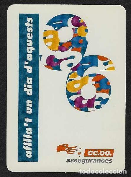 Colecionismo Calend&aacute;rios: CALENDARIO DE BOLSILLO A&Ntilde;O 1996 SINDICATO - COMISIONES OBRERAS - CATALU&Ntilde;A - VER FOTO REVERSO