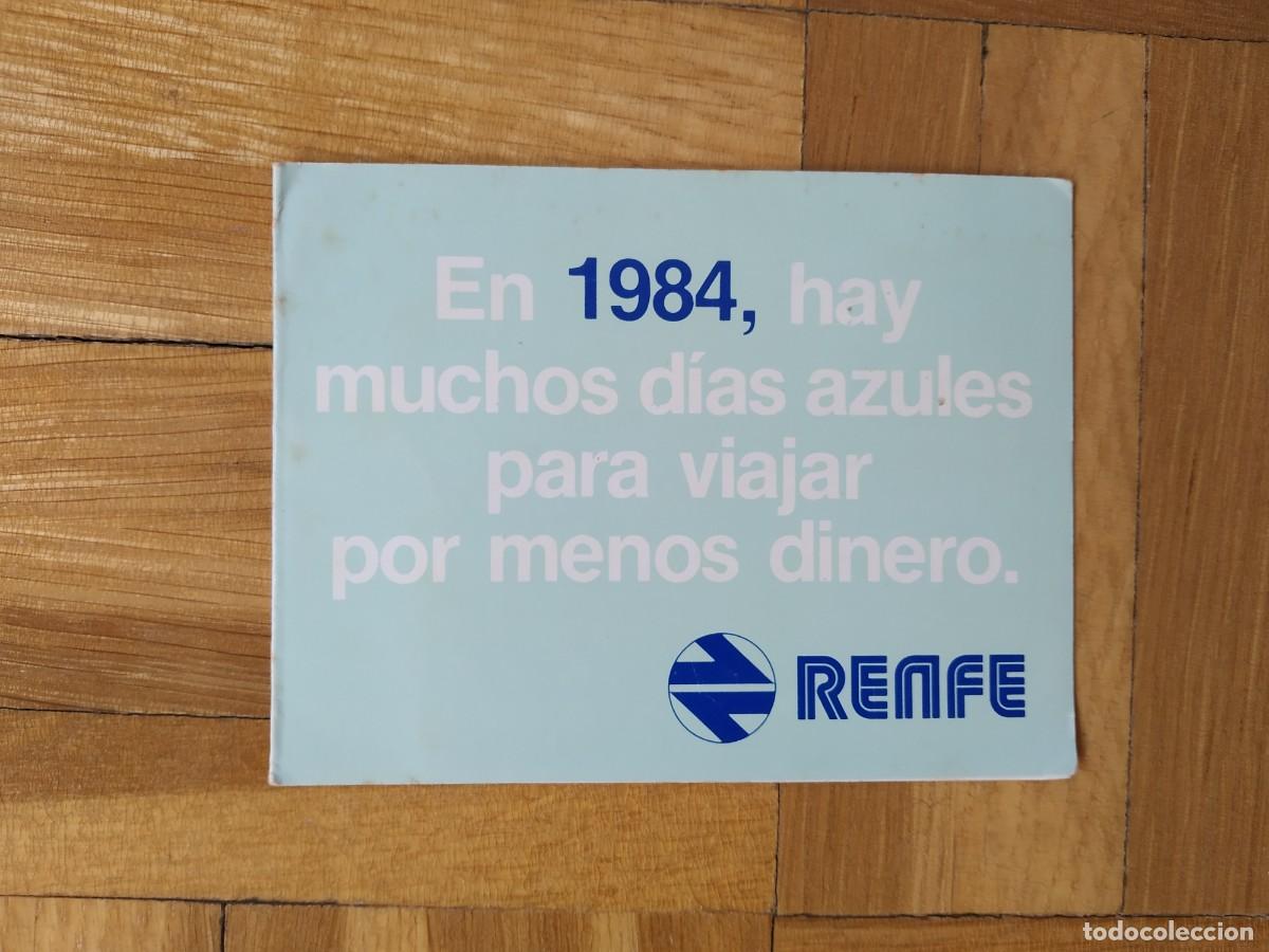 Collectables Calendars: CALENDARIO PUBLICITARIO RENFE A&Ntilde;O 1984 VER FOTOS