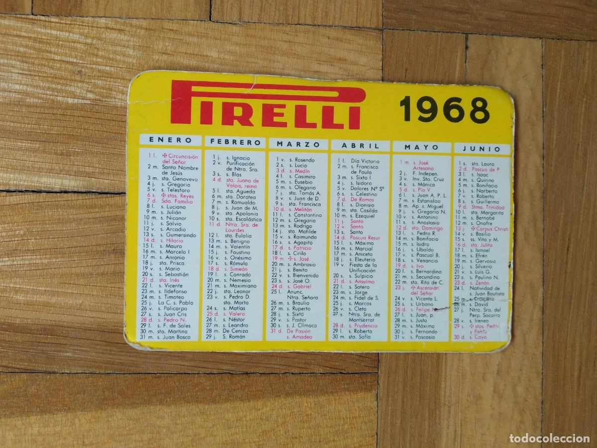 Collezionismo Calendari: CALENDARIO PUBLICITARIO NEUMATICOS PIRELLI A&Ntilde;O 1968 VER FOTOS