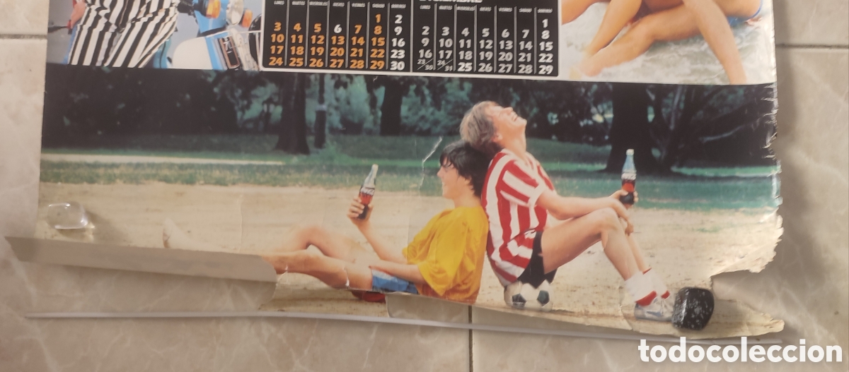 Coleccionismo calendarios: Calendario de Cocacola de 1985 - Foto 2