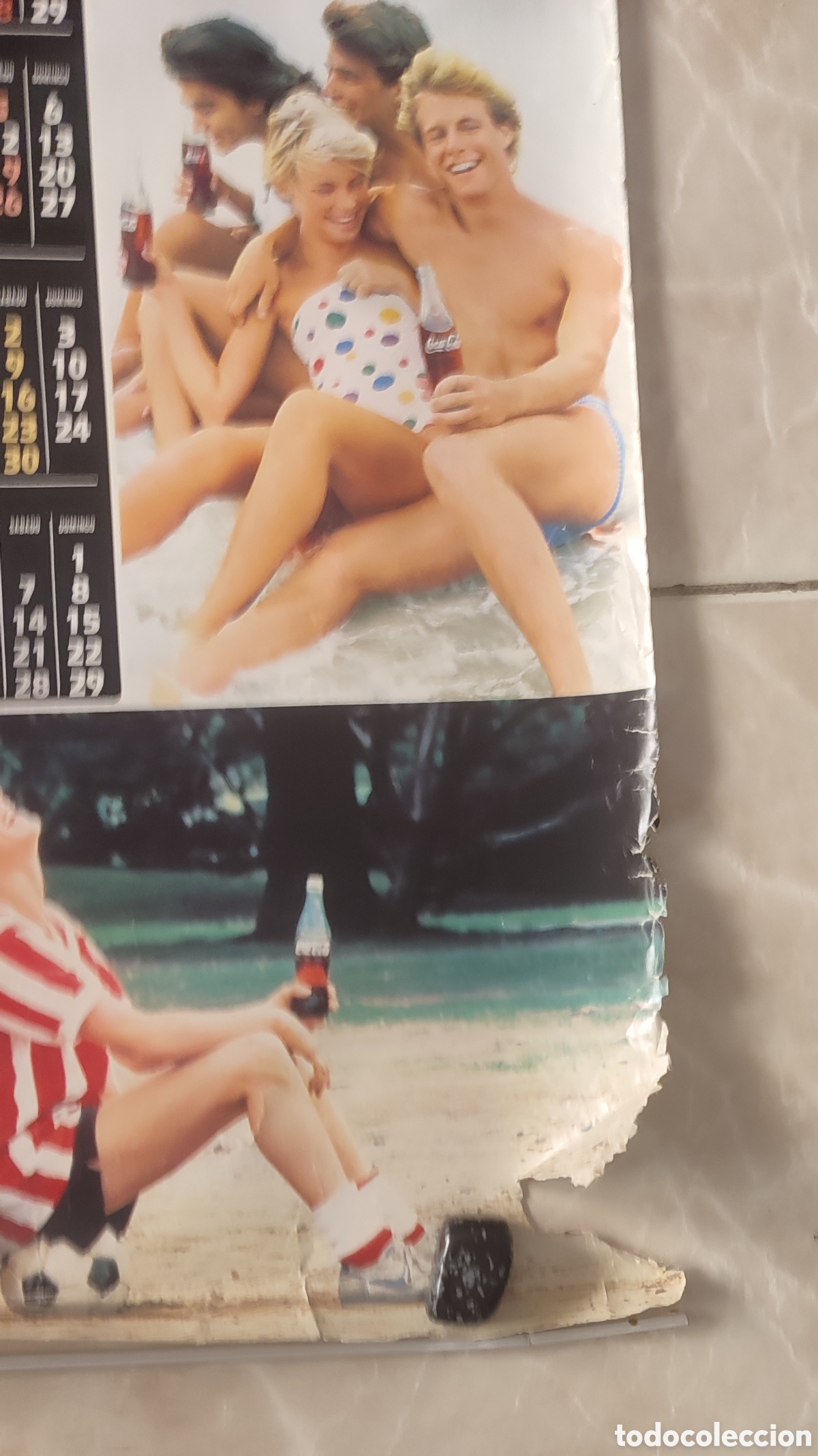 Coleccionismo calendarios: Calendario de Cocacola de 1985 - Foto 3