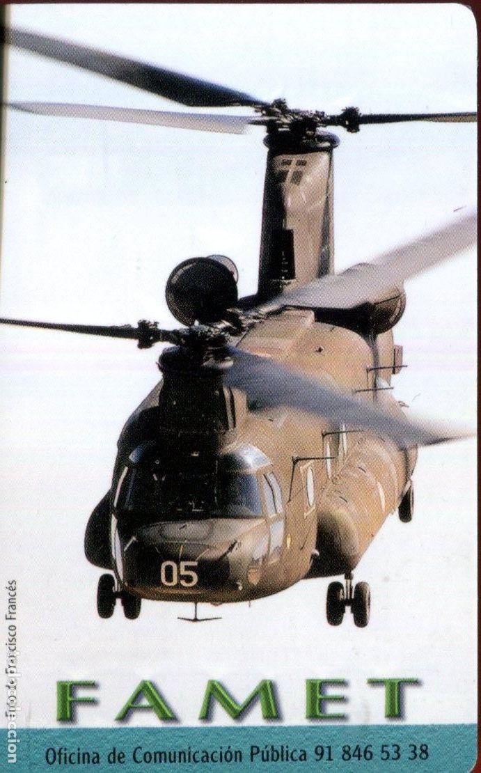 Sammeln von Kalendern: Calendario - A&ntilde;o 2005 - Famet - Fuerzas aeromoviles ej&eacute;rcito de tierra - helicoptero militar