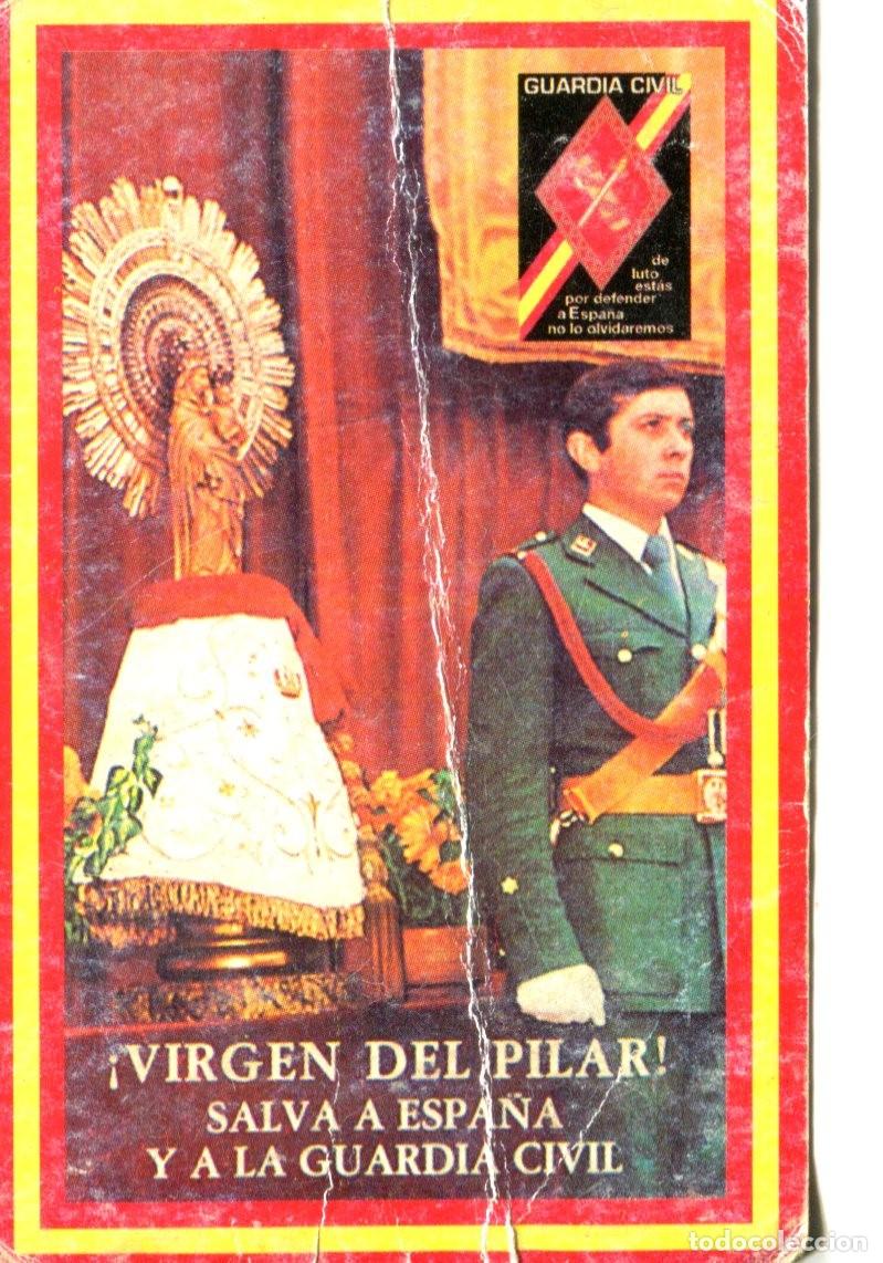 Collectables Calendars: CALENDARIO DE BOLSILLO. VIRGEN DEL PILAR, PATRONA DE LA GUARDIA CIVIL. A&Ntilde;O 2001.