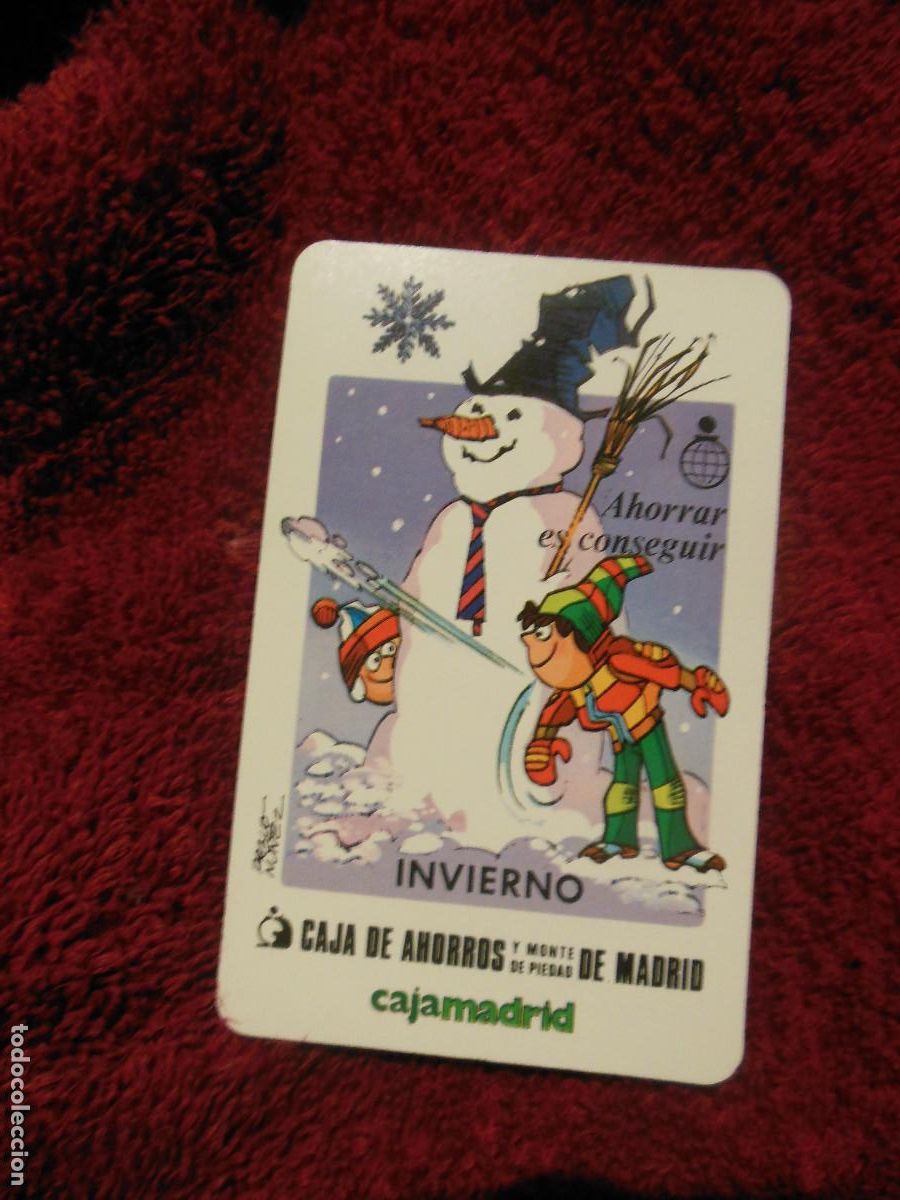 Collezionismo Calendari: 1983 INVIERNO AHORRAR ES CONSEGUIR CAJA DE AHORROS MONTE DE PIEDAD MADRID - CALENDARIO DE FOURNIER