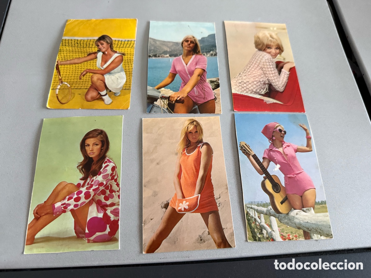 Coleccionismo calendarios: 6x Calendarios Chicas. A&ntilde;os 70