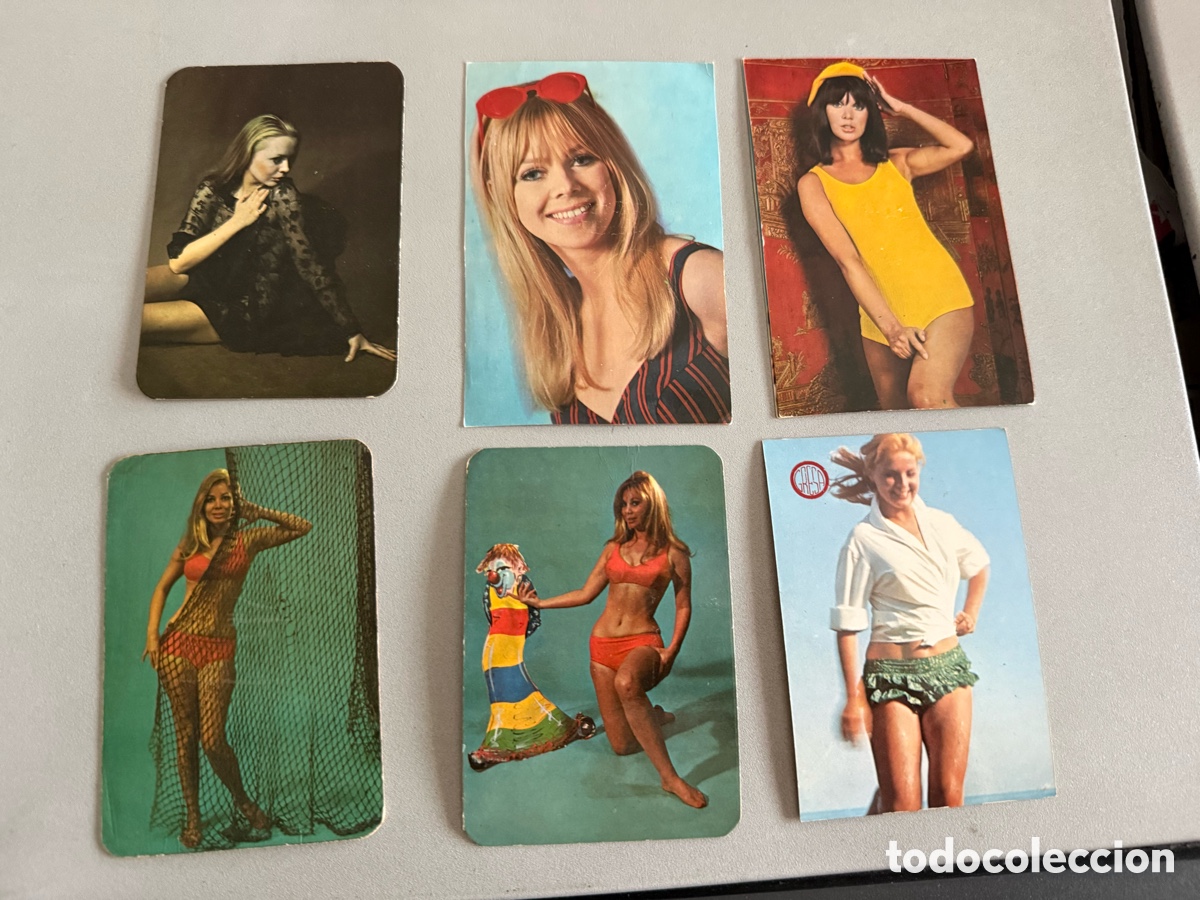Coleccionismo calendarios: 6x Calendarios Chicas. A&ntilde;os 70