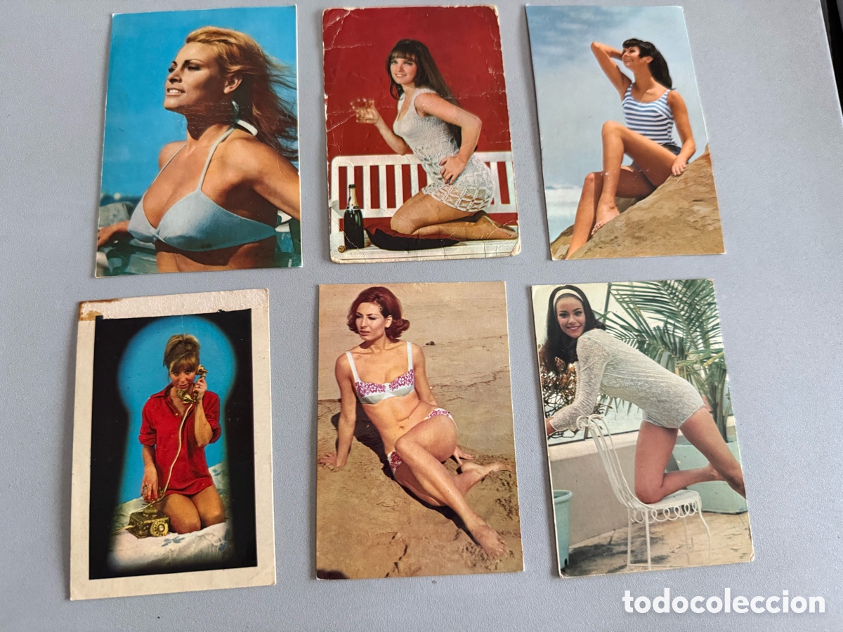 Coleccionismo calendarios: 6x Calendarios Chicas. 1970