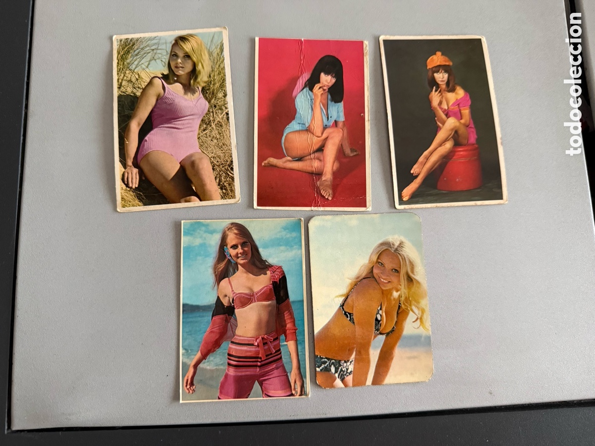 Coleccionismo calendarios: 5x Calendarios Chicas. 1969-1973