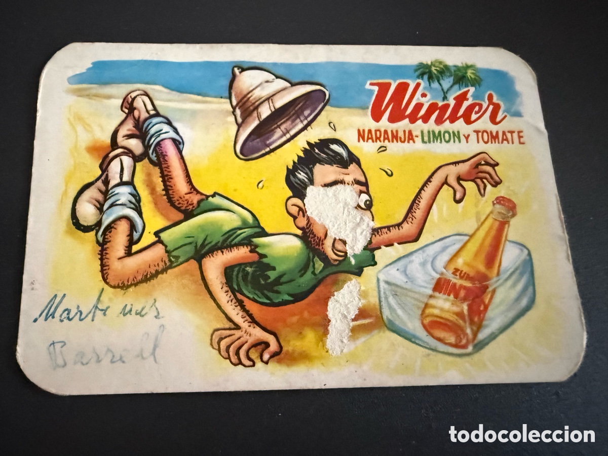Coleccionismo calendarios: Calendario WINTER. 1960. Estropeado